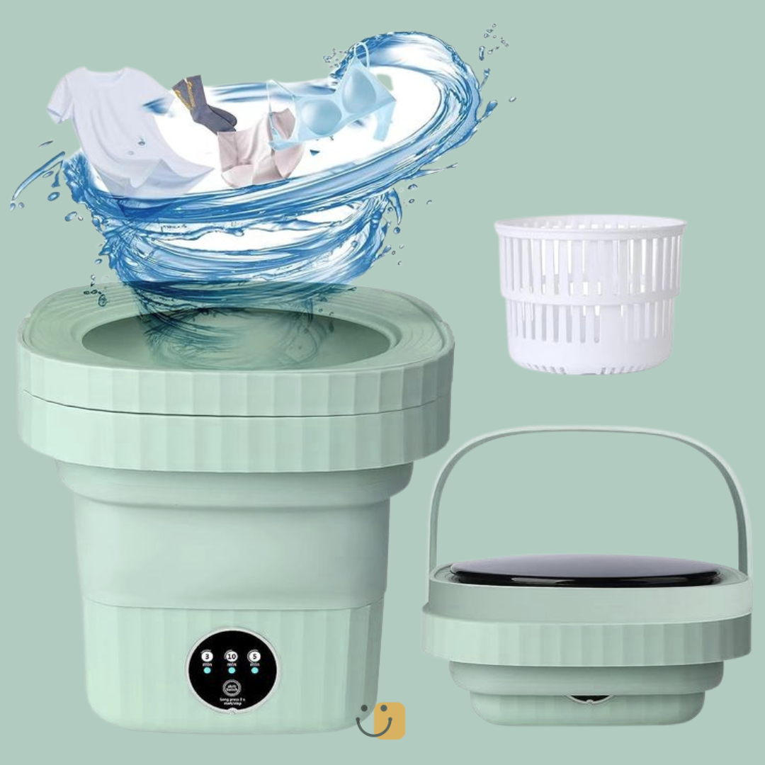 Mini Machine à Laver Portable & Pliable – Votre linge propre en quelques minutes