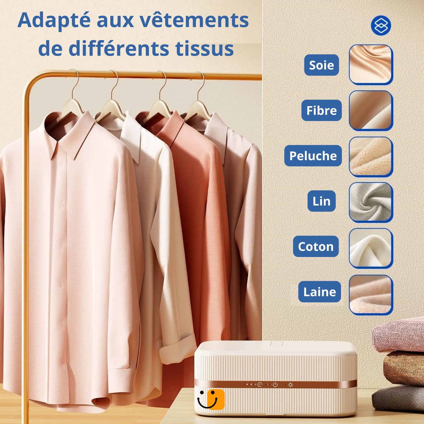 Sèche-linge Suspendu Électrique Intelligent – Compact, Séchage Rapide & Repassage Automatique