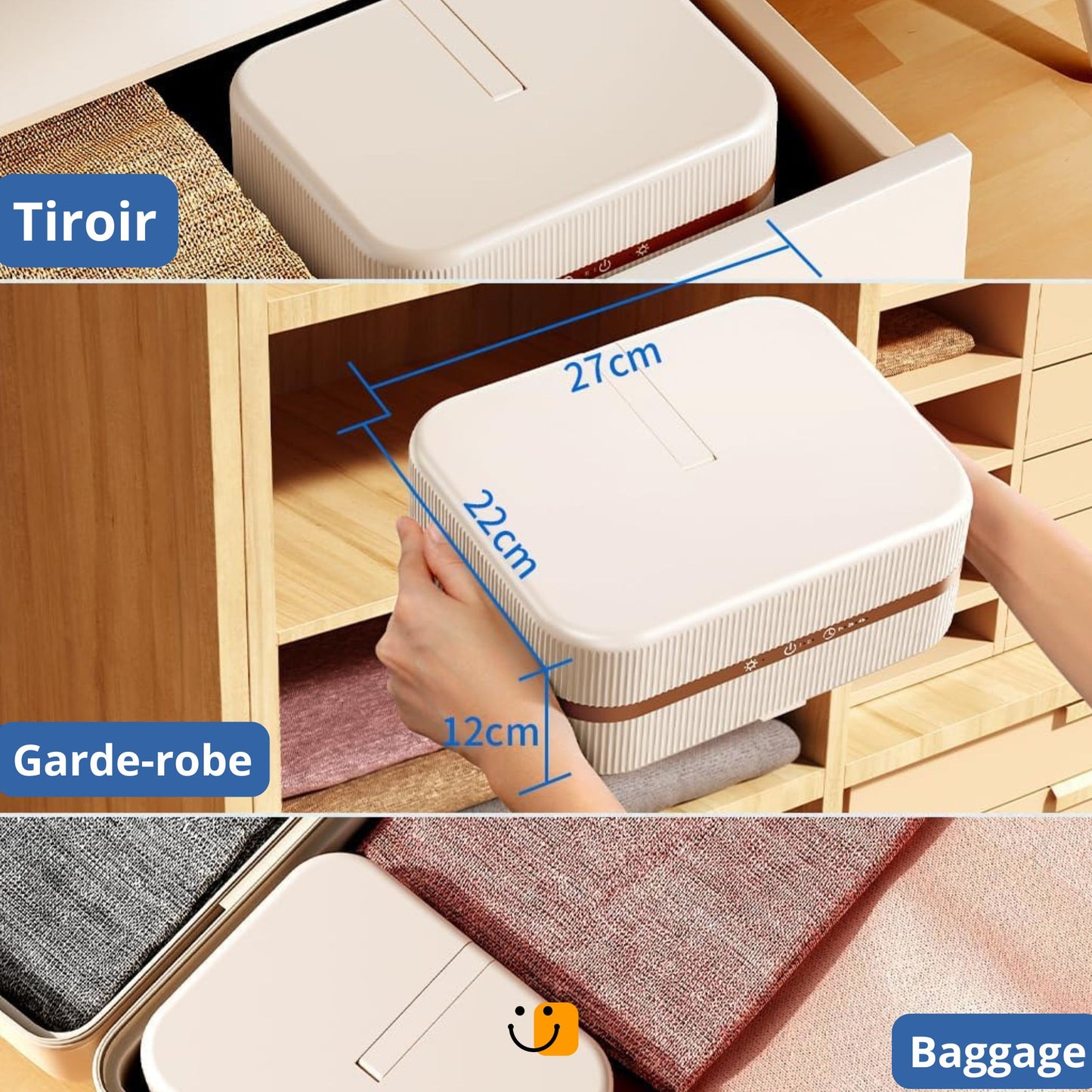 Sèche-linge Suspendu Électrique Intelligent – Compact, Séchage Rapide & Repassage Automatique