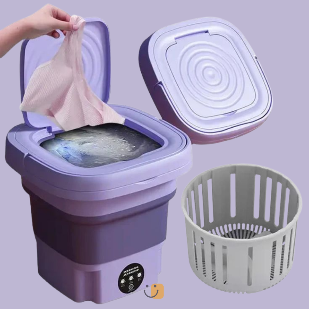 Mini Machine à Laver Portable & Pliable – Votre linge propre en quelques minutes